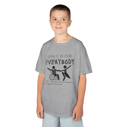 “Dance Is for Everybody” Youth Short Sleeve Tee – Inclusive Dance T-Shirt for Kids & Teens, Personalized with Name or Studio
