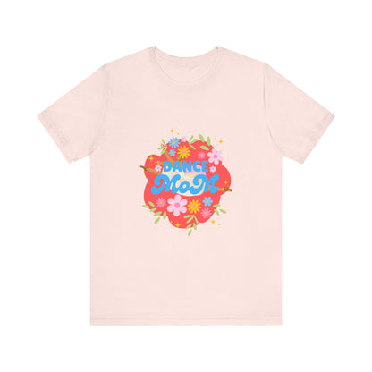 "Dance Mom” T-Shirt – Unisex Garment-Dyed Tee with Floral Dancer Graphic Front & Superhero Role List Back 🌸💪