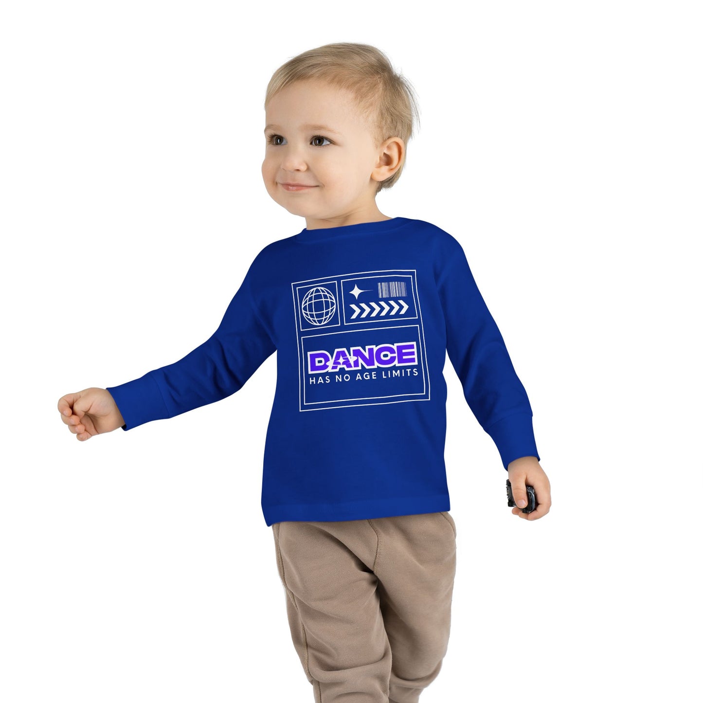 "Dance Has No Age Limits" Toddler Long Sleeve Tee – Unisex Streetwear Dance Shirt for Kids