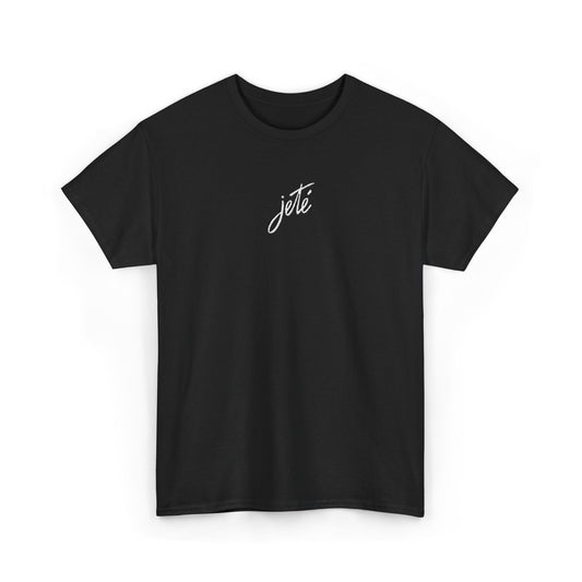 “Jeté” Official Embroidered Logo -Classic Dance Tee for Ballet & Dance Enthusiasts | Unisex Heavy Cotton™ T-Shirt