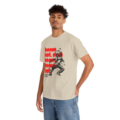 "Boom Kat, Dah, Boom, Boom, Kat" Streetwear Dance Graphic – Unisex Heavy Cotton Tee