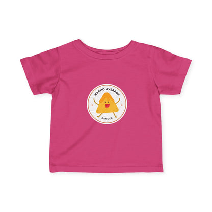 "Nacho Average Dancer" Infant Fine Jersey Tee – Funny Baby Dance T-Shirt with Cute Nacho Graphic for Tiny Movers