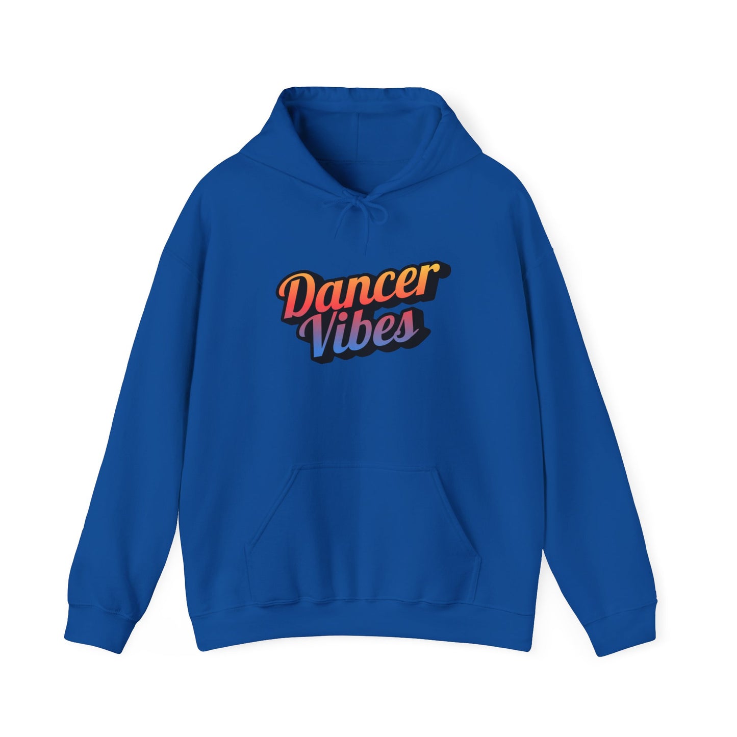 "Dancer Vibes" Unisex Hooded Sweatshirt – Colorful Retro Dance Graphic Hoodie for Dance Lovers