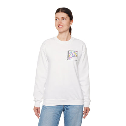 “Just Dew Drop It” Back Print ADULT Sweatshirt + “Nutcracker 2025” Front – Unisex Heavy Blend Crewneck | Ballet Dewdrop Fairy Holiday Dance Apparel