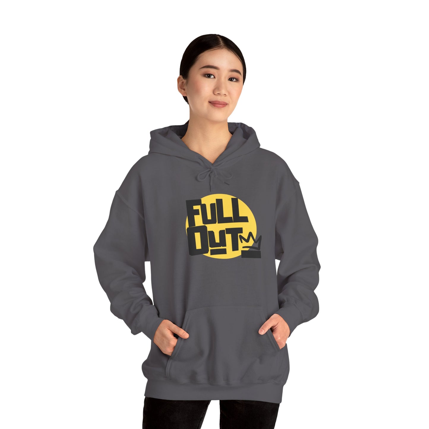 "Full Out" Dance Hoodie – Bold Streetwear-Inspired Unisex Hooded Sweatshirt for Dancers
