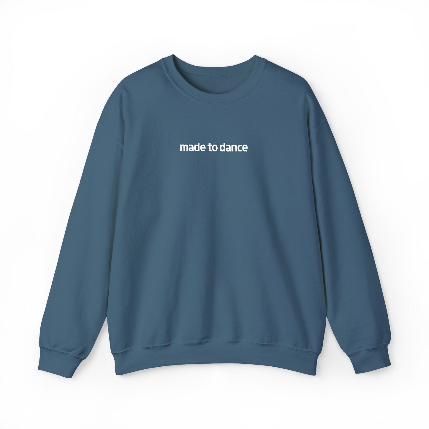 “Made to Dance" Unisex Heavy Blend™ Crewneck Sweatshirt – Embroidered Dance-Inspired Pullover for Adults & Kids