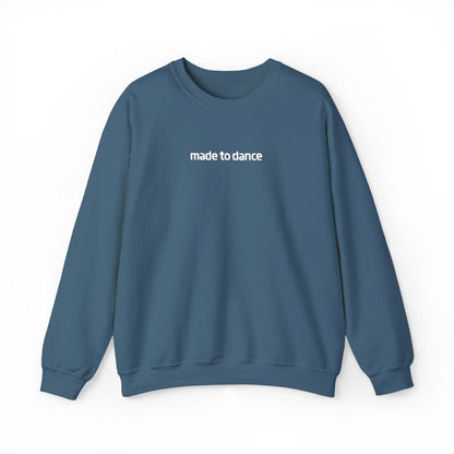 “Made to Dance" Unisex Heavy Blend™ Crewneck Sweatshirt – Embroidered Dance-Inspired Pullover for Adults & Kids