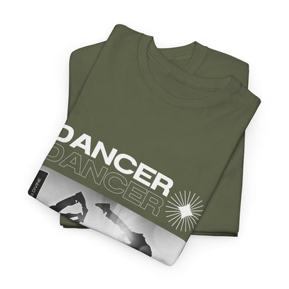 “Dancer” Graphic with Breakdancer Streetwear-Inspired Design | Hip-Hop Dance T-Shirt for Men & Women | Unisex Heavy Cotton Tee