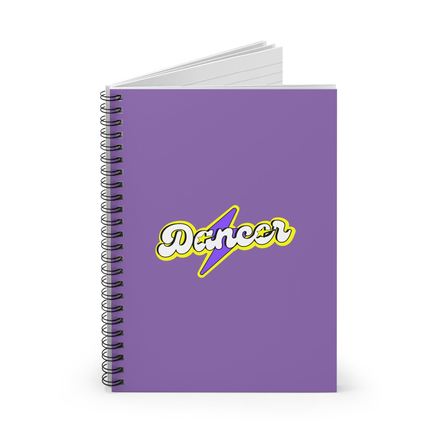 "Dancer" Spiral Notebook – Superhero-Inspired Text Graphic Journal for Dancers, Students & Creative Writers