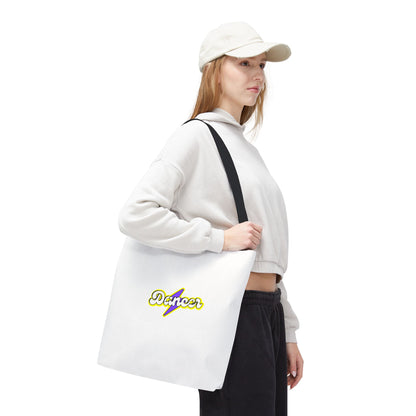 “Dancer” Superhero Graphic Canvas Tote Bag – Bold Dance Tote for Classes, Rehearsals & Everyday Use