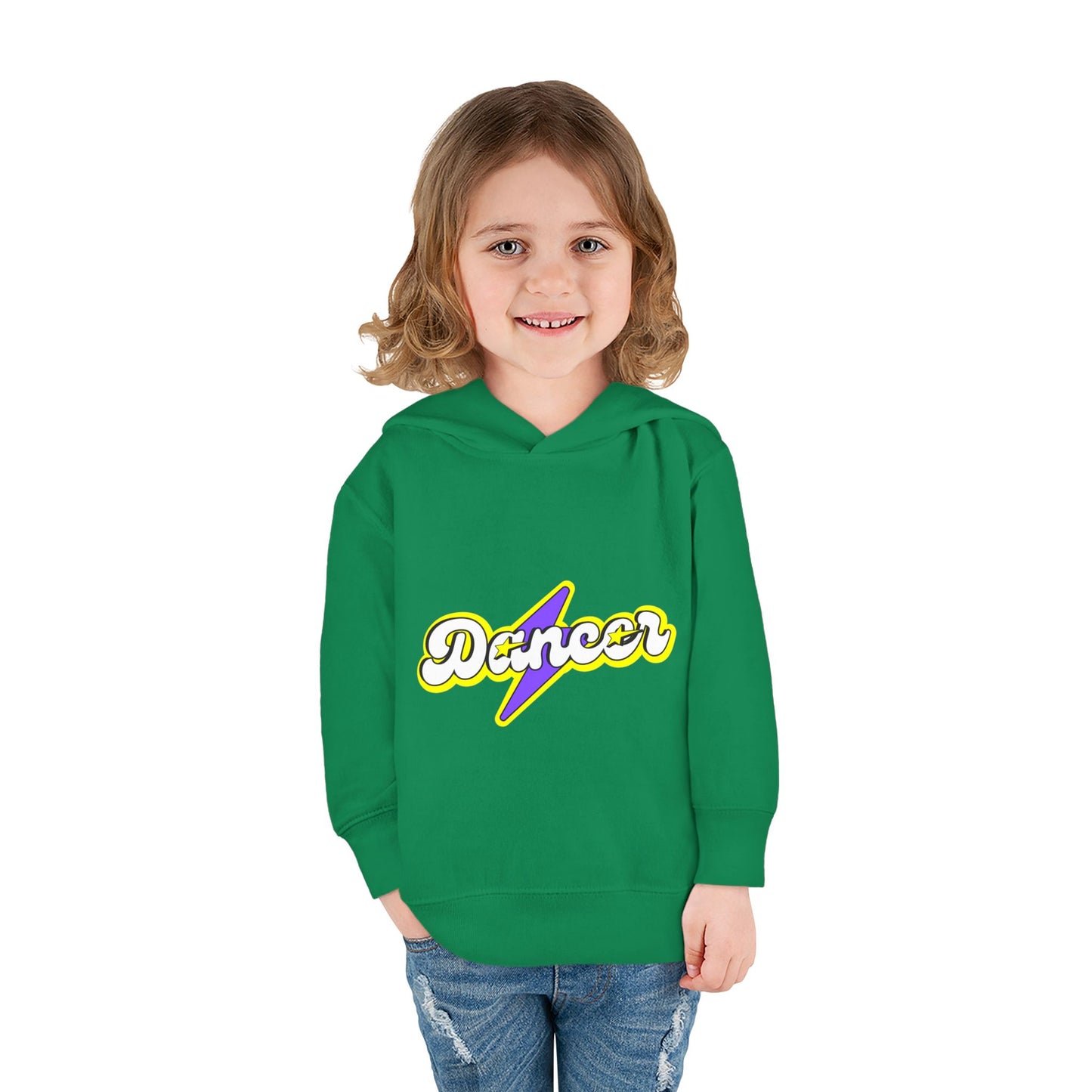 "Dancer" Superhero Toddler Pullover Fleece Hoodie – Cozy Dance-Themed Sweatshirt for Kids
