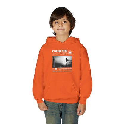 “Dancer” Arabesque on the Beach Graphic | Unisex Youth Hoodie – Streetwear-Inspired Ballet Dance Hoodie for Kids & Young Dancers