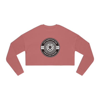"Jeté Competition Team – Always Keep Dancing" Women’s Cropped Dance Sweatshirt – Collegiate-Inspired Graphic | Stylish Dance Team Apparel for Her