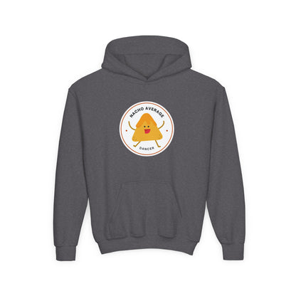 "Nacho Average Dancer" Youth Hooded Sweatshirt – Funny Dance Pun Nacho Graphic Hoodie for Kids and Teens