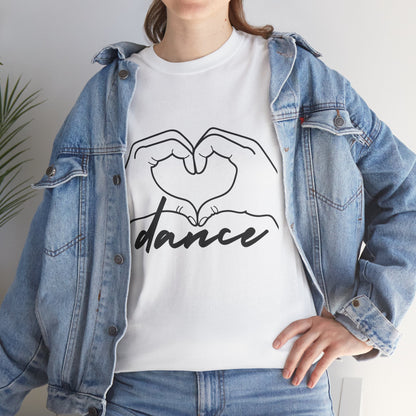 "Dance" Heart Hands Unisex Heavy Cotton Tee – Heart Hands Graphic Dance Lover T-Shirt