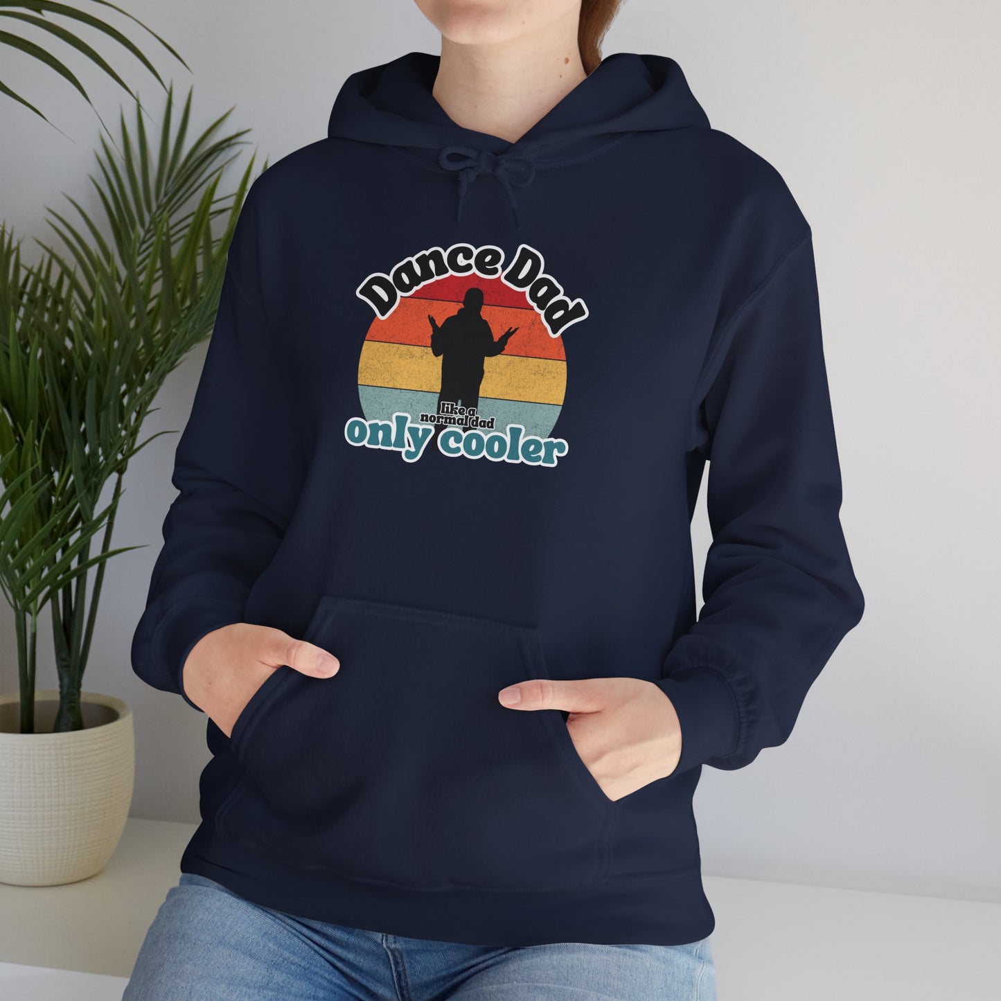 Dance Dad Retro Hoodie – Funny Unisex Heavy Blend™ Hooded Sweatshirt for Cool Dance Dads