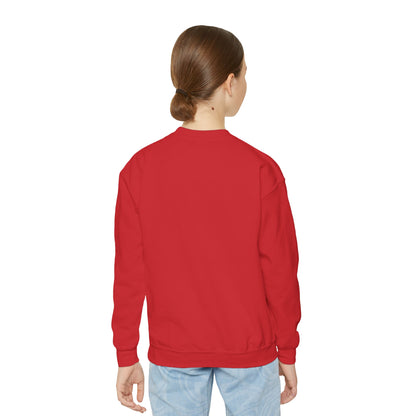 "Keep Calm and Dance On" Youth Crewneck Sweatshirt – Retro Graphic Dance-Themed Kids Pullover for Young Performers