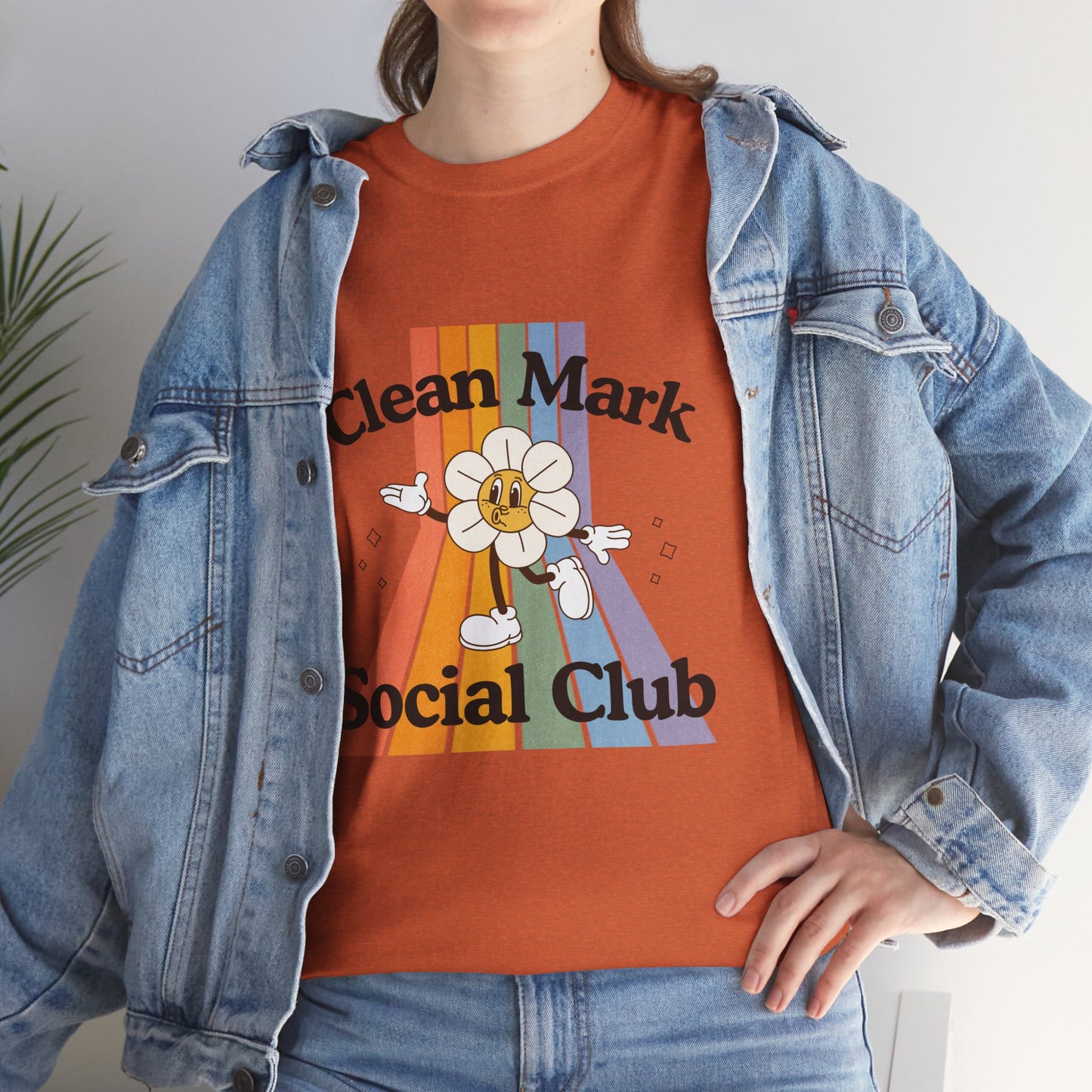 “Clean Mark Social Club” Unisex Heavy Cotton T-Shirt – Streetwear-Inspired Dance Graphic Tee for Adults & Kids