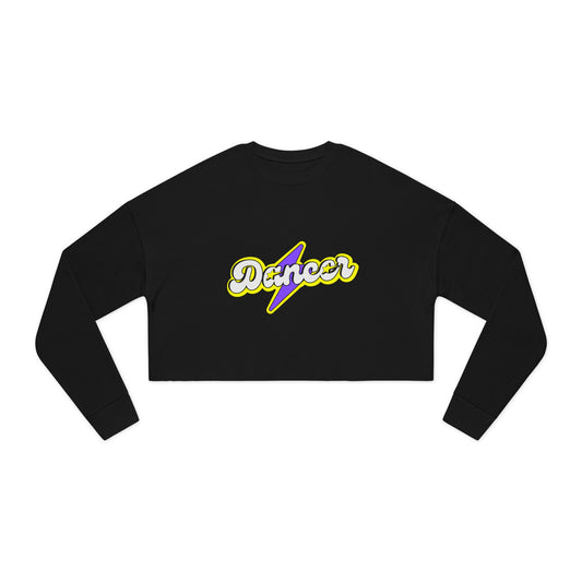 "Dancer" Women’s Cropped Dance Sweatshirt – Superhero-Inspired Graphic | Bold Dance Apparel for Strong, Empowered Movers