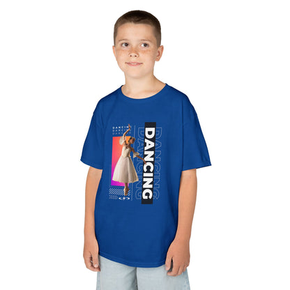 “Dancing” Youth Short Sleeve T-Shirt – Streetwear-Inspired Female Dancer Graphic – Trendy Kids Dance T-Shirt for Girls