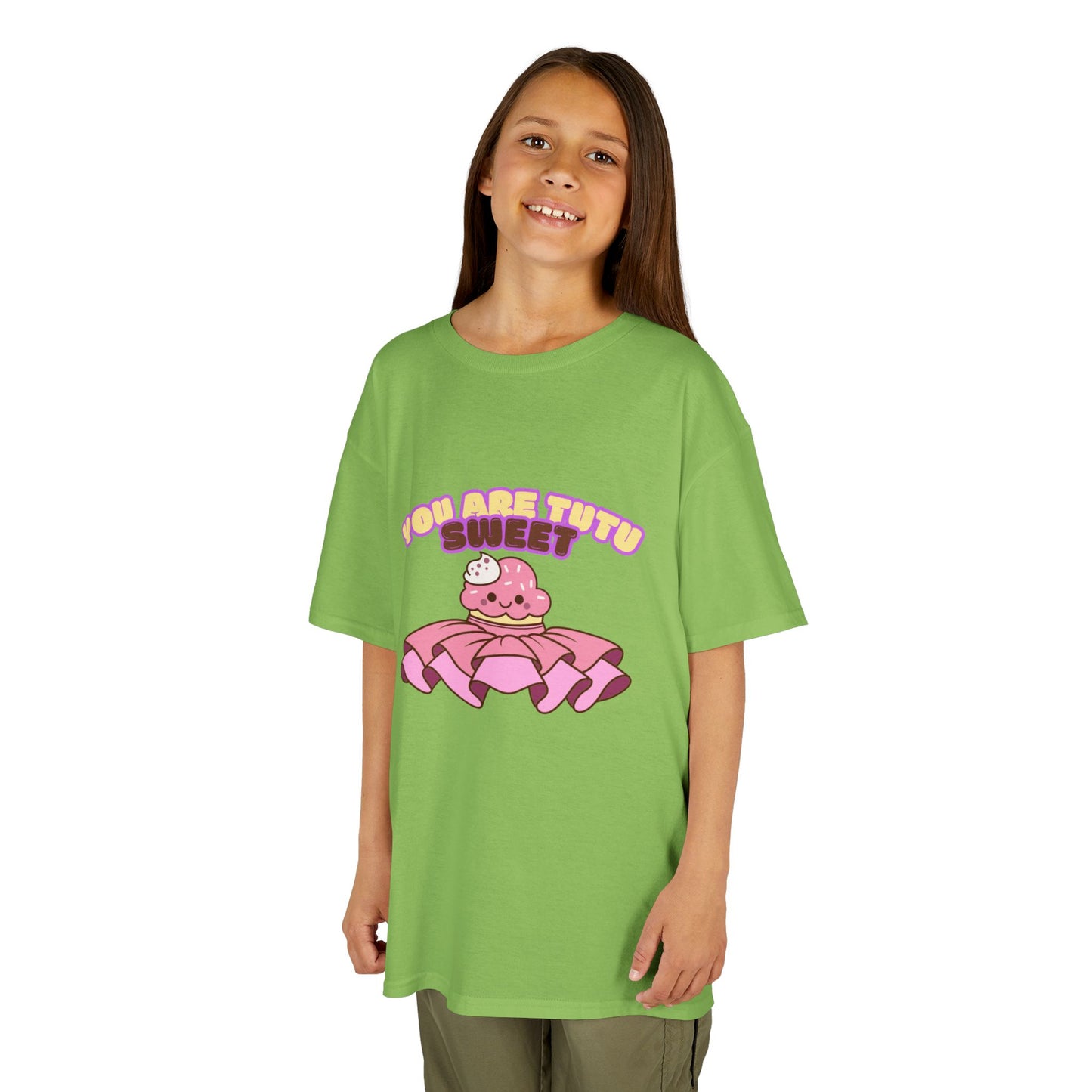 "You Are Tutu Sweet" Youth Short Sleeve Tee – Kawaii Cupcake in Tutu Graphic Dance Shirt for Kids and Ballet Lovers
