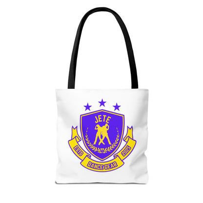 "Jeté Dance Gear Estd 2025" Canvas Tote Bag – Collegiate-Inspired Dancer Tote for Rehearsals, Classes & Everyday Style