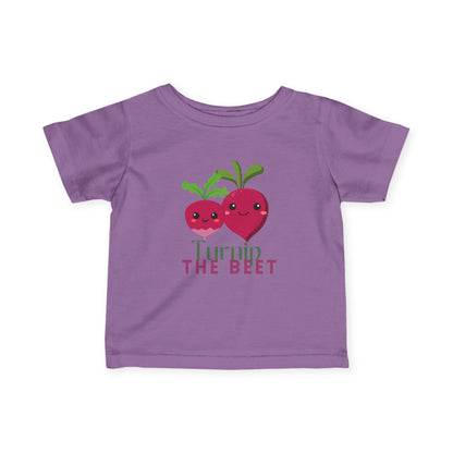 "Turnip the Beet" Cute Veggie Dance Infant Fine Jersey Tee – Funny Baby Dance T-Shirt with Adorable Pepper Graphic