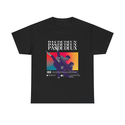 “Pas De Deux” Ballet Definition Unisex Heavy Cotton Tee – Streetwear-Inspired Dance T-Shirt with Elegant Partner Dancers Graphic