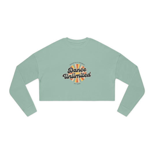 "Dance Unlimited – Potential & Growth" Women’s Cropped Sweatshirt | Retro Dance Graphic Pullover for Dancers