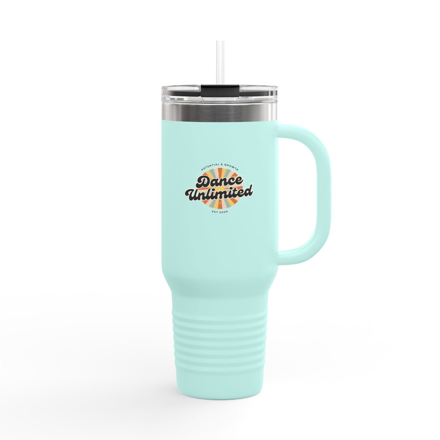 "Dance Unlimited, Potential & Growth" Retro 40oz Insulated Travel Mug – Motivational Dance Tumbler for Growth, Potential & Everyday Inspiration