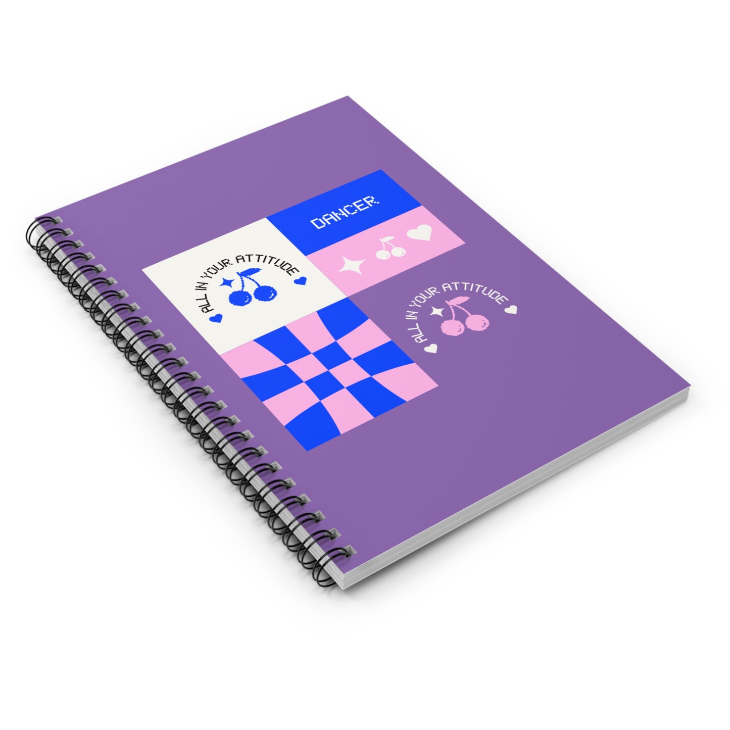 "Dancer – All in Your Attitude" Spiral Notebook – Retro Dance Journal for Confident Dancers, Students & Choreographers