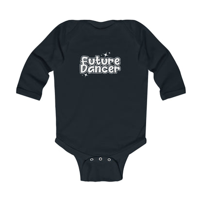 “Future Dancer” Infant Long Sleeve Bodysuit - Adorable Danced-Themed Baby One-Piece for Tiny Ballerinas and Little Movers