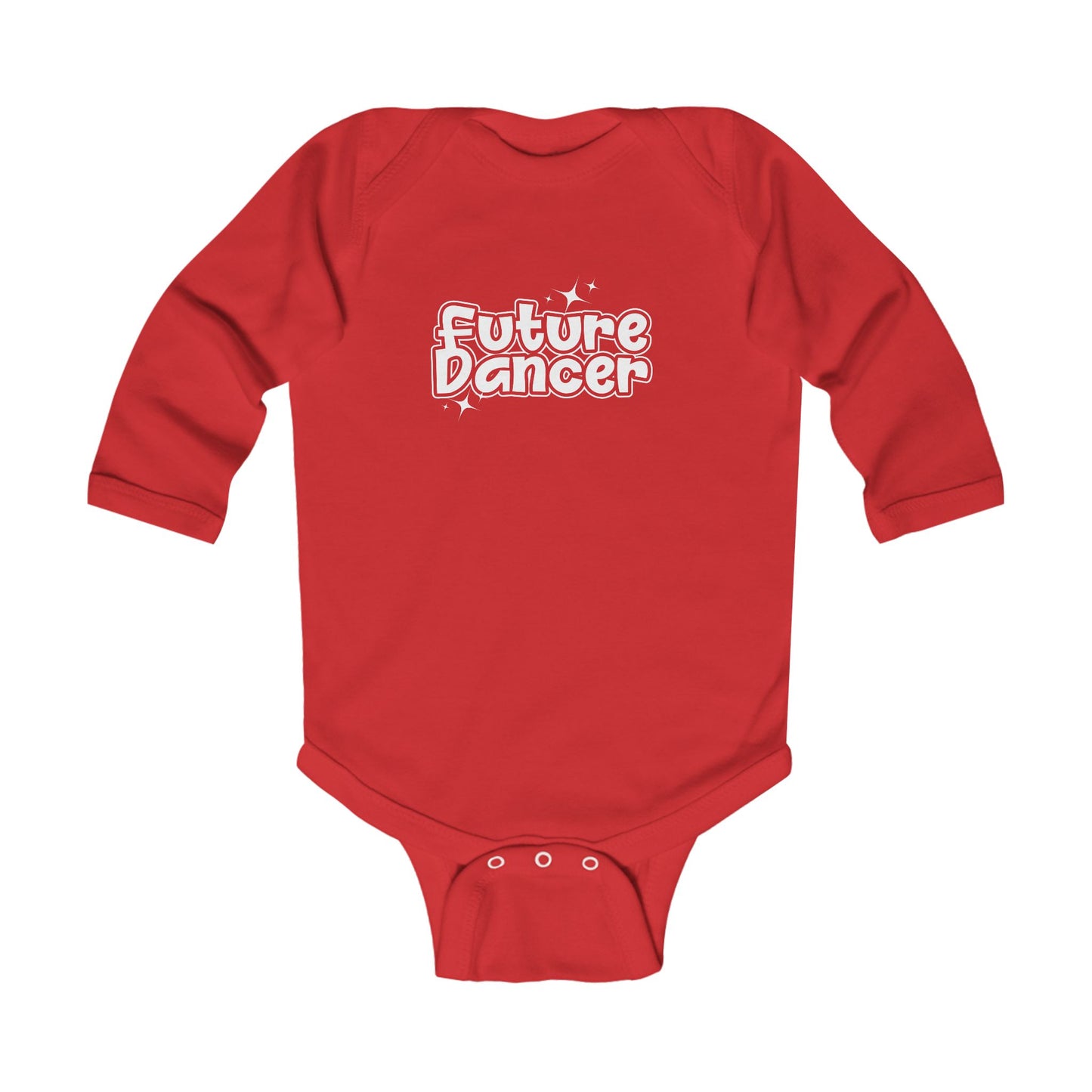 “Future Dancer” Infant Long Sleeve Bodysuit - Adorable Danced-Themed Baby One-Piece for Tiny Ballerinas and Little Movers
