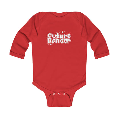 “Future Dancer” Infant Long Sleeve Bodysuit - Adorable Danced-Themed Baby One-Piece for Tiny Ballerinas and Little Movers