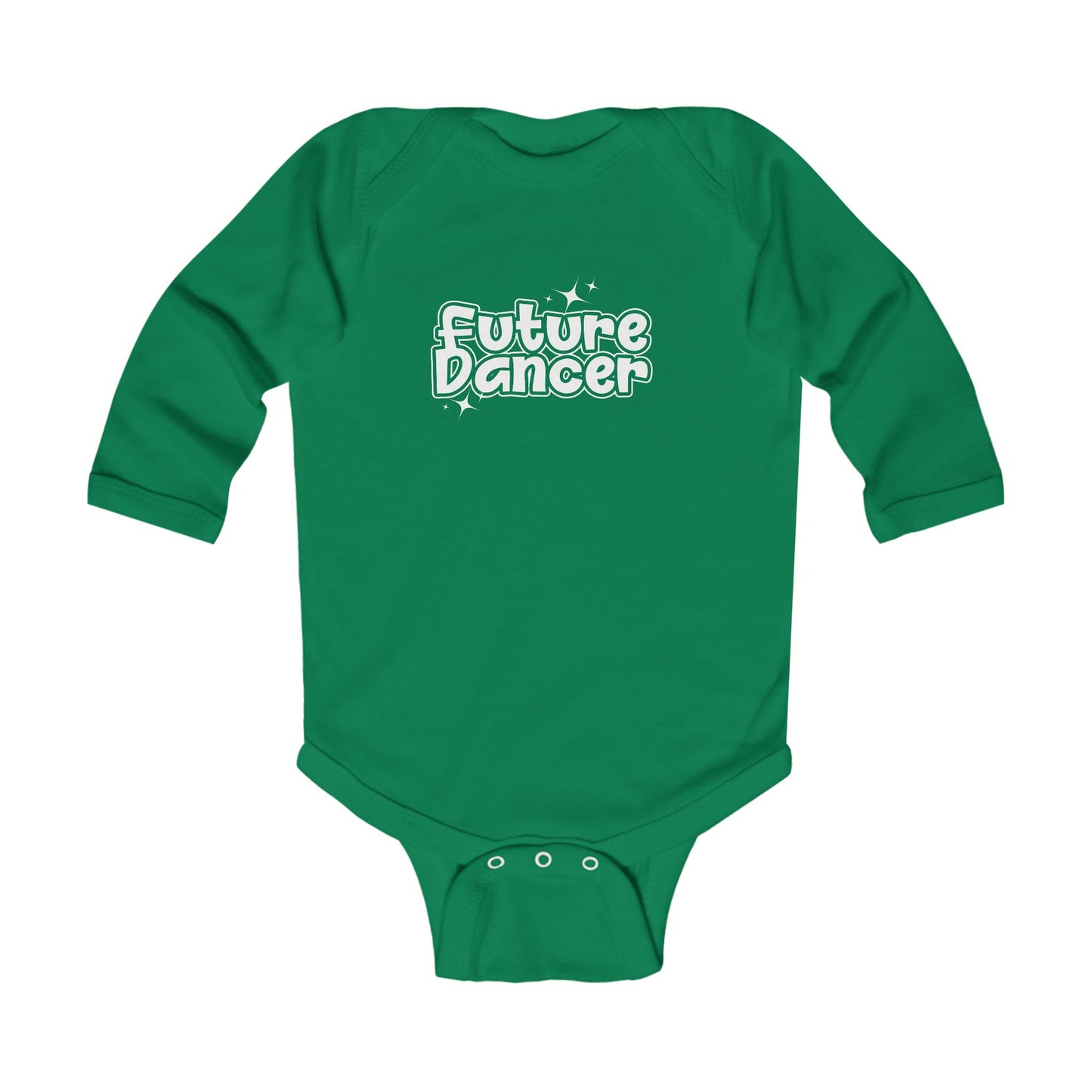 “Future Dancer” Infant Long Sleeve Bodysuit - Adorable Danced-Themed Baby One-Piece for Tiny Ballerinas and Little Movers