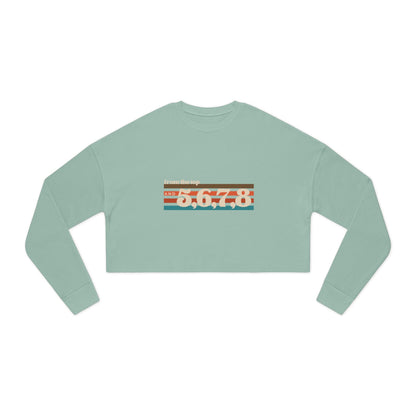 "From the Top and 5, 6, 7, 8" Women’s Cropped Dance Sweatshirt – Retro Graphic Design | Trendy Dance Rehearsal Apparel for Performers & Choreographers