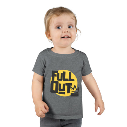 "Full Out" Toddler Dance T-Shirt – Bold Streetwear-Inspired Graphic Short Sleeve Tee for Kids