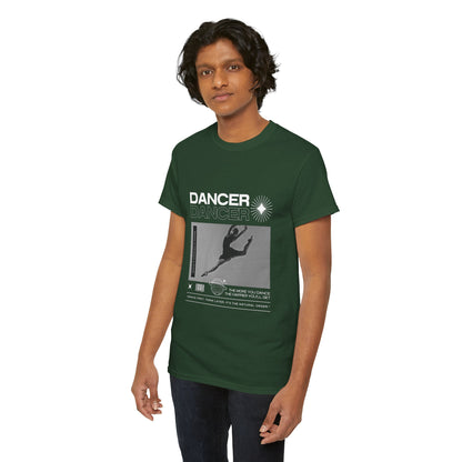 “Dancer” Mottos Streetwear Tee – Unisex Heavy Cotton Dance T-Shirt with Bold Graphic