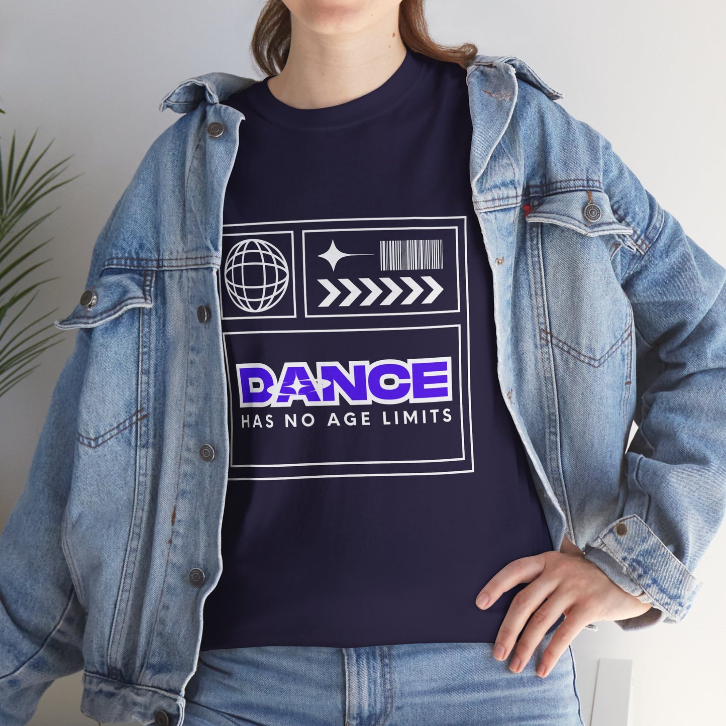 "Dance Has No Age Limits" Unisex Heavy Cotton T-Shirt – Streetwear Graphic Tee for Dancers of All Ages