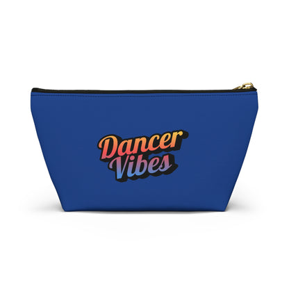 "Dancer Vibes" Makeup Bag – Colorful Text-Based Dance Graphic – Fun Dance-Themed Zipper Pouch for Cosmetics, Accessories & Travel Essentials