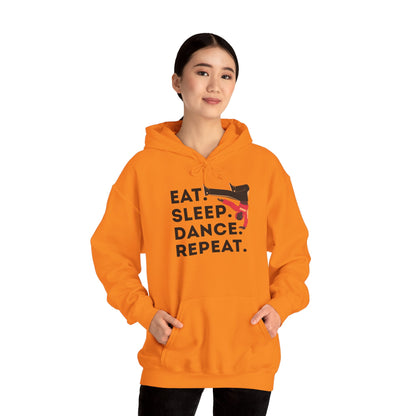 "Eat Sleep Dance Repeat" Unisex Dance Hoodie – Bold B-Boy Streetwear Sweatshirt