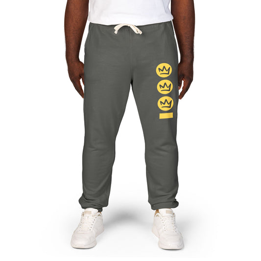 Full Out Premium Collection Fleece Sweatpants – Trendy Unisex Garment-Dyed Dance Joggers with Bold Streetwear Graphic