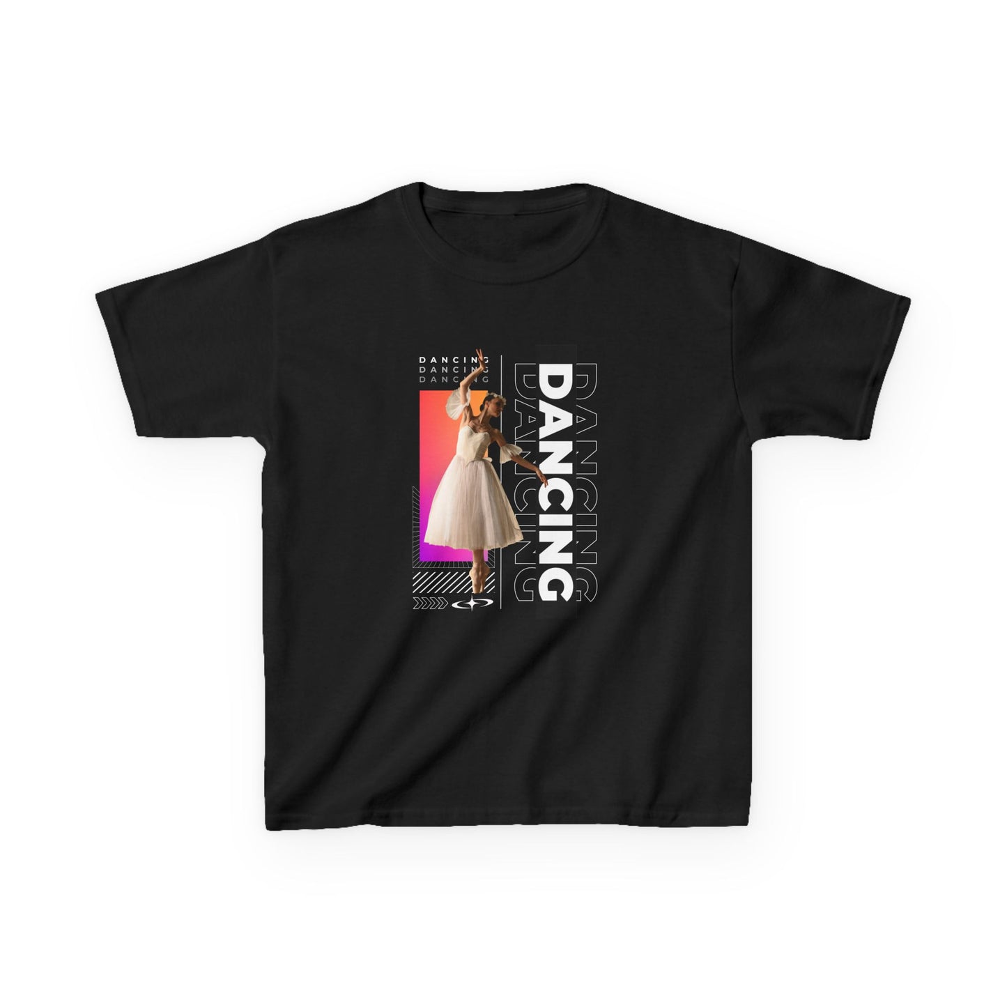 “Dancing” Youth Short Sleeve T-Shirt – Streetwear-Inspired Female Dancer Graphic – Trendy Kids Dance T-Shirt for Girls