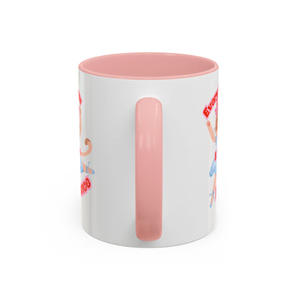 “Every Meow & Then I Dance” Adorable Dancing Cat Graphic | Cute Cat Dance Mug for Ballet Lovers & Coffee Enthusiasts - Accent Coffee Mug