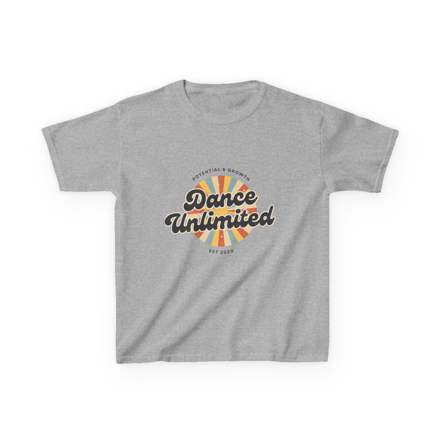“Dance Unlimited: Potential & Growth” Retro Graphic T-Shirt for Kids – Motivational Dance Shirt - Youth Dance Inspiration Tee