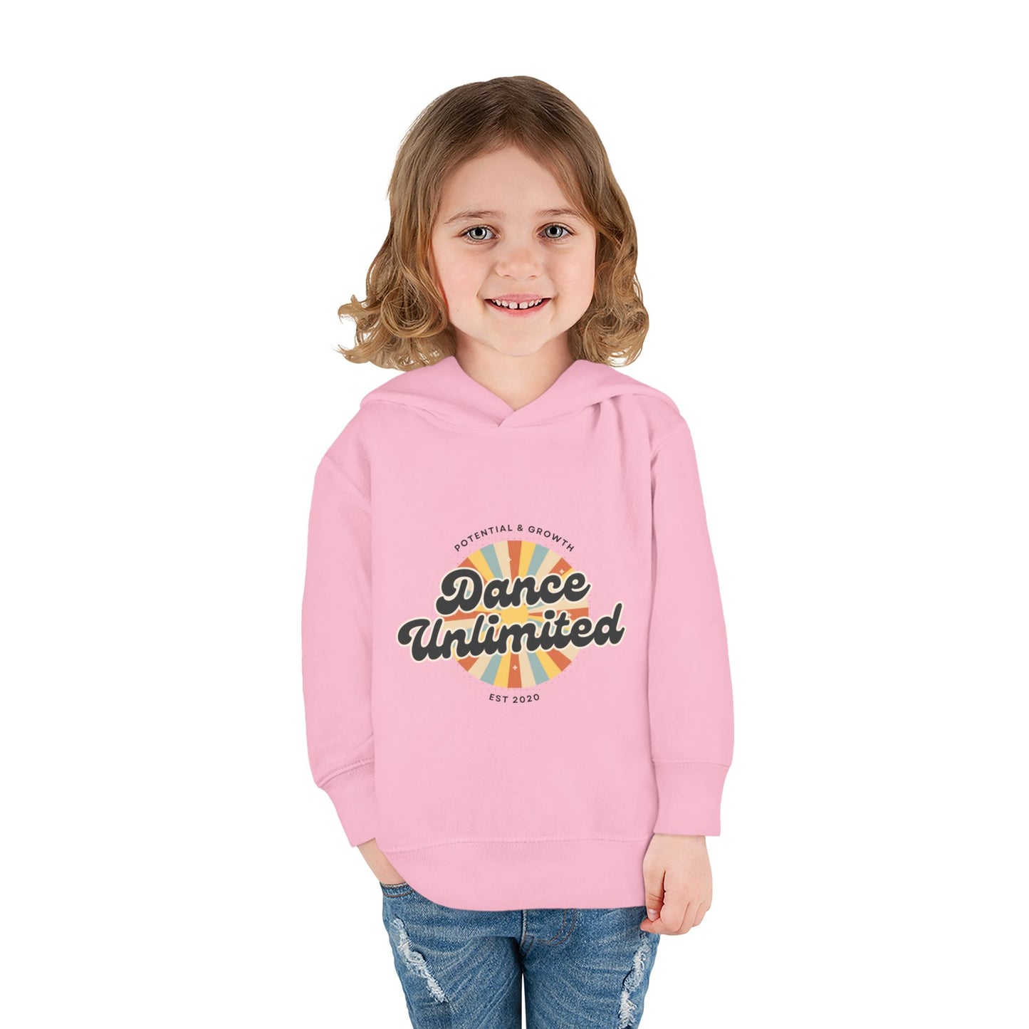 “Dance Unlimited - Potential & Growth” Toddler Fleece Hoodie – Retro Dance Graphic Sweatshirt
