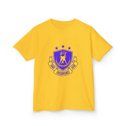 "Jeté Dance Gear" Youth Short Sleeve Tee – Collegiate-Inspired Dancer Graphic Shirt for Kids