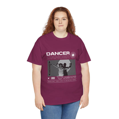 "Dancer" Spotlight Contemporary Dance Graphic Unisex Heavy Cotton Tee – Streetwear-Inspired Dance T-Shirt for Performers & Dance Lovers