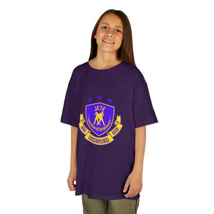 "Jeté Dance Gear" Youth Short Sleeve Tee – Collegiate-Inspired Dancer Graphic Shirt for Kids