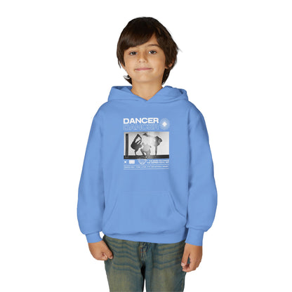 “Dancer” Breakdancer Streetwear Graphic | Unisex Youth Hoodie – Hip-Hop Dance Hoodie for Kids & Young Performers